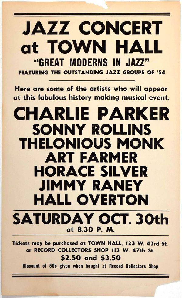 Charlie Parker Town Hall
