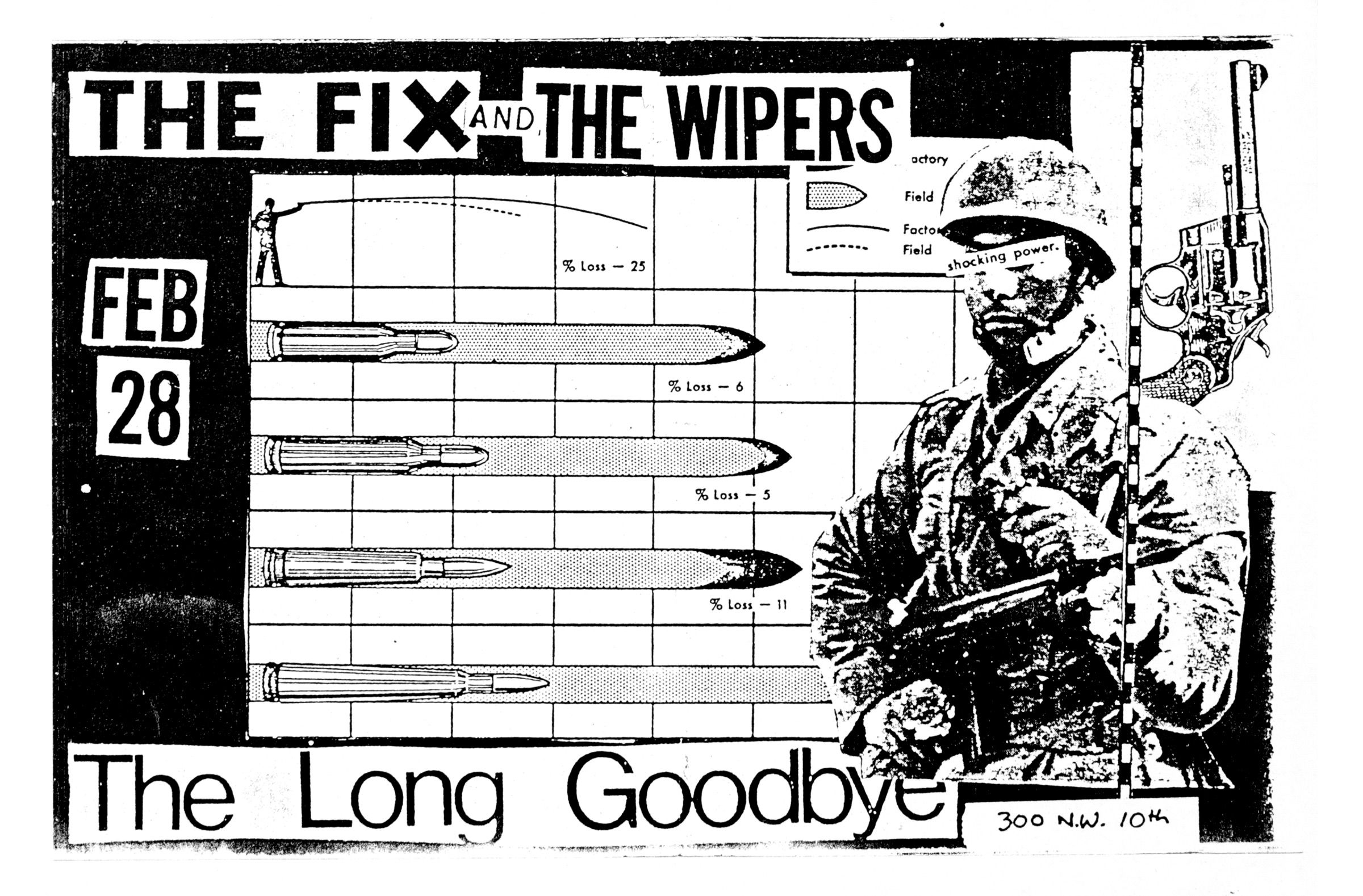 MXP-57.4 Fix 1979 Long Goodbye  Feb 28 Concert Poster