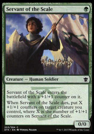 Servant of the Scale (Dragons of Tarkir) Trading Card