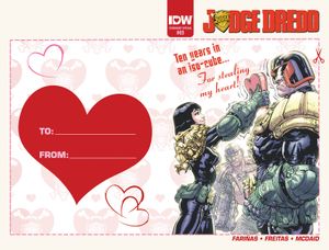 Judge Dredd (ongoing) #3 (Valentines Day Card Variant)