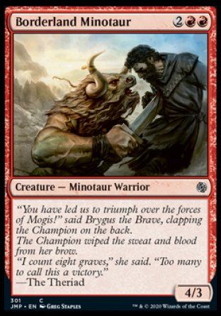 Borderland Minotaur (Jumpstart) Trading Card