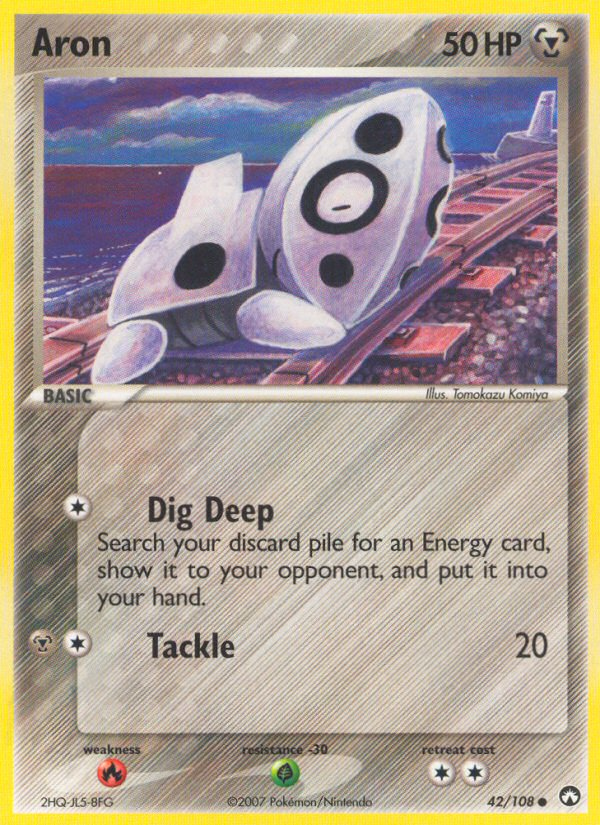 Aron (42/108) - Power Keepers Pokémon Card