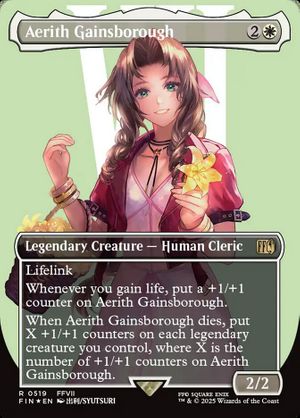 Aerith Gainsborough (Final Fantasy - Borderless Surge Foil)