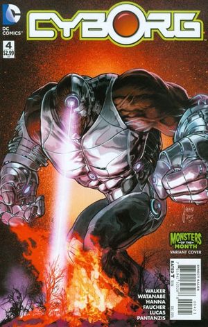 Cyborg #4 (Monsters Variant Cover)