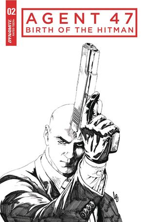 Agent 47 Birth Of Hitman #2 (Cover C 10 Copy B&w Cover)