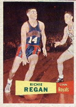 Richie Regan 1957 Topps #50 Sports Card