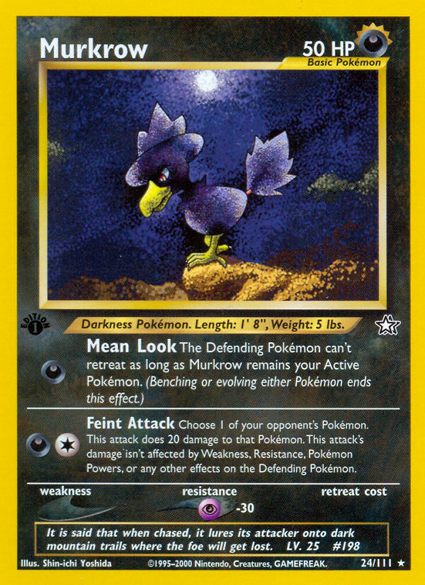 Honchkrow Pokémon Card