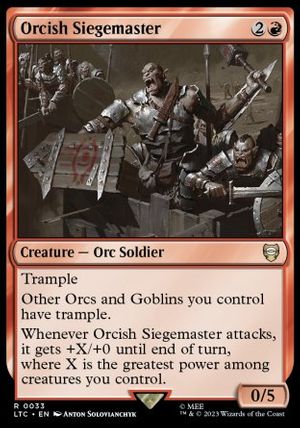 Orcish Siegemaster (The Lord of the Rings Commander Decks)