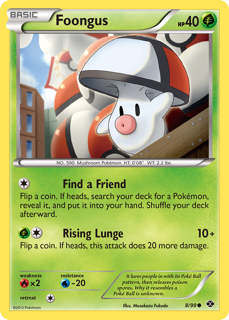 Foongus (8/99) - Next Destinies Pokémon Card