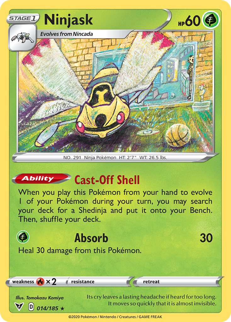 Ninjask (14/185) - Vivid Voltage Pokémon Card