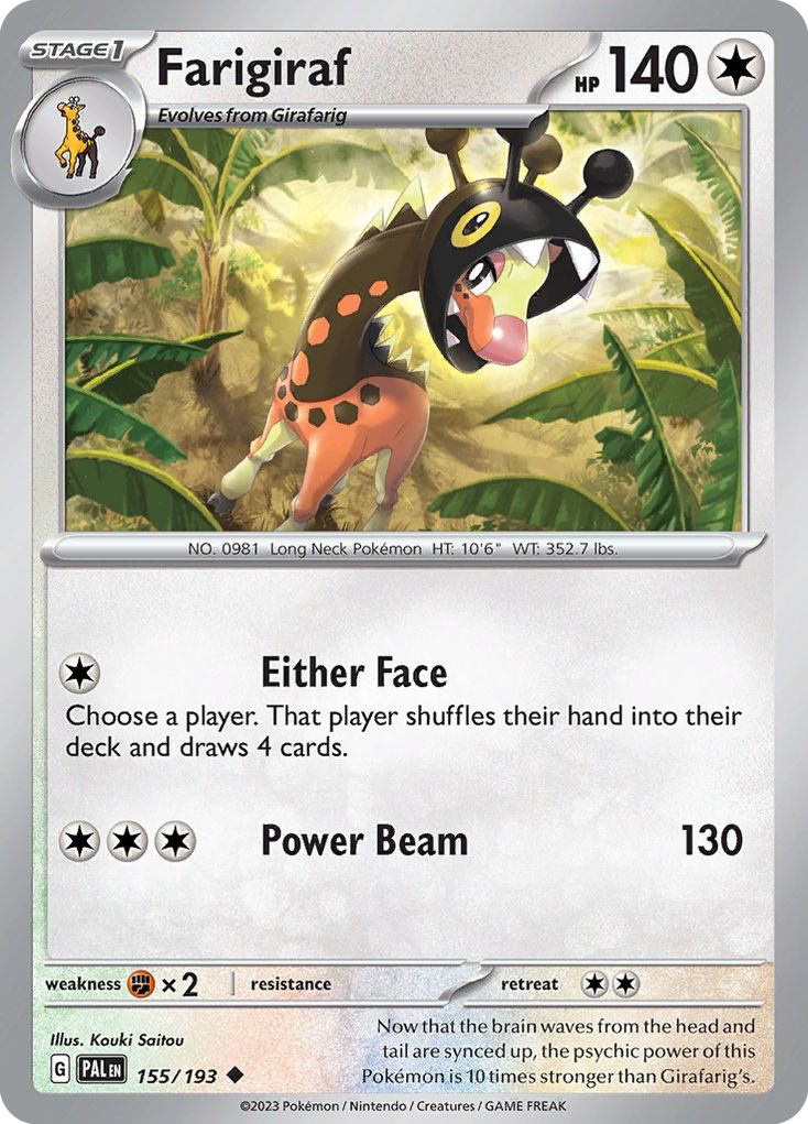 Farigiraf Pokémon Card