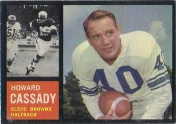 Howard Cassady 1962 Topps #26 Sports Card