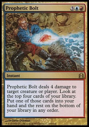 Prophetic Bolt (MTG Commander) Trading Card