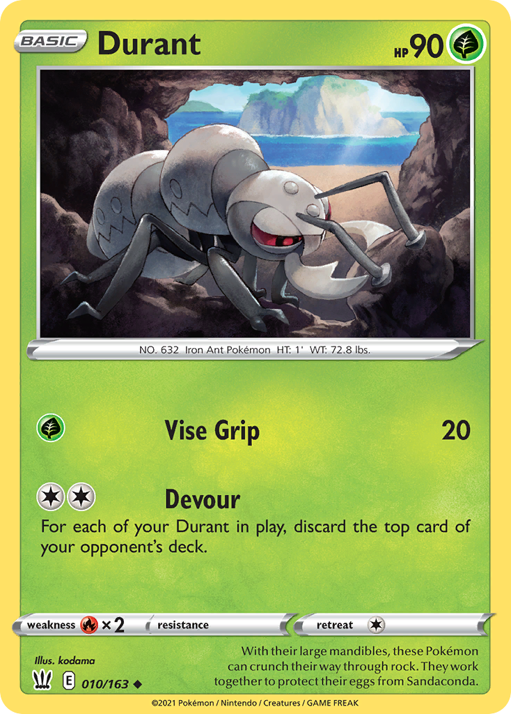 Durant (10/163) - Battle Styles Pokémon Card