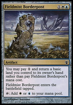 Fieldmist Borderpost (Archenemy - decks) Trading Card