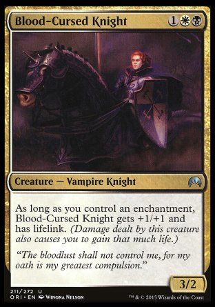 Blood-Cursed Knight (Magic Origins) Trading Card