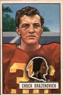 Chuck Drazenovich 1951 Bowman #35 Sports Card