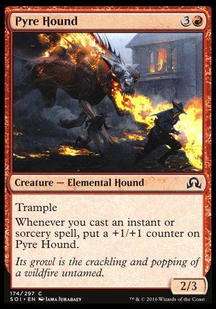 Pyre Hound (Shadows over Innistrad) Trading Card