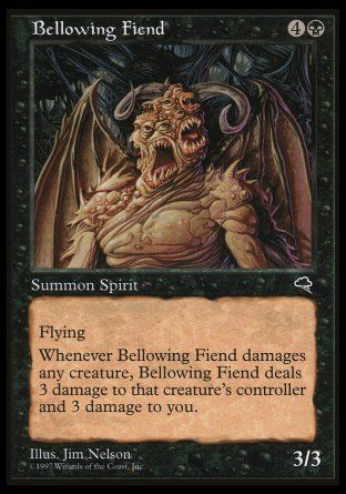 Bellowing Fiend (Tempest) Trading Card