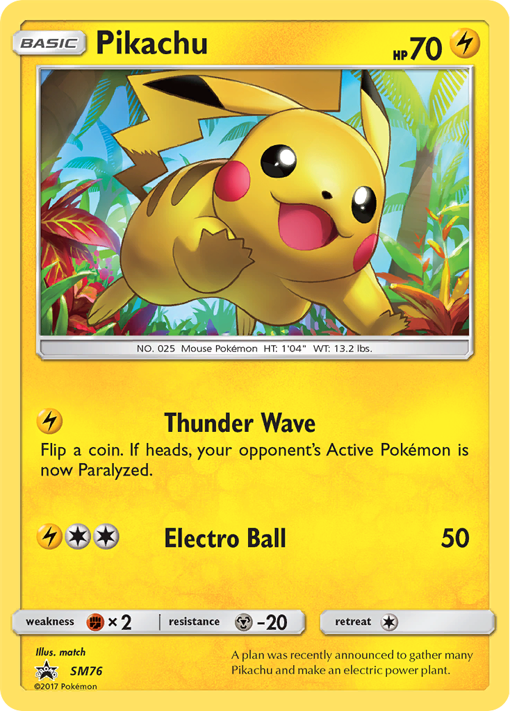 Pikachu (SM76) - SM Black Star Promos Pokémon Card