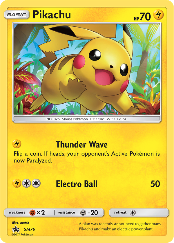 Pikachu (SM76) - SM Black Star Promos