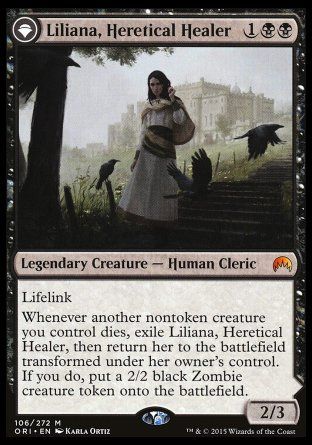 Liliana, Heretical Healer (Magic Origins) Trading Card