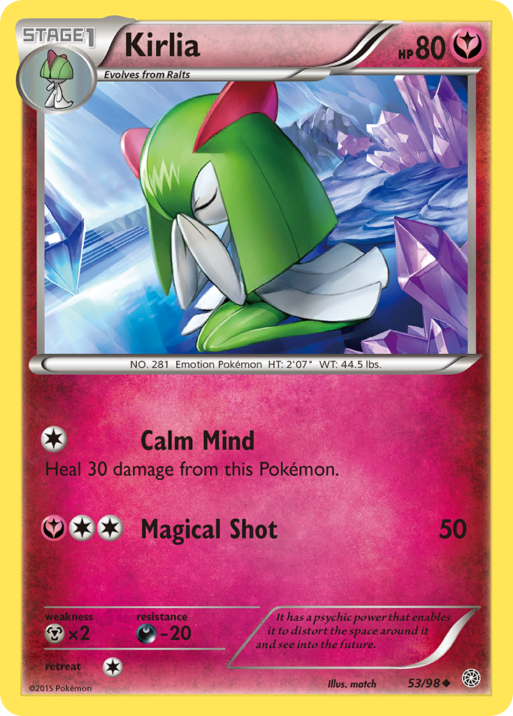 Kirlia (53/98) - Ancient Origins Pokémon Card