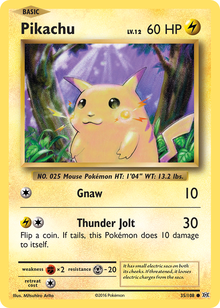 Pikachu (35/108) - Evolutions Pokémon Card