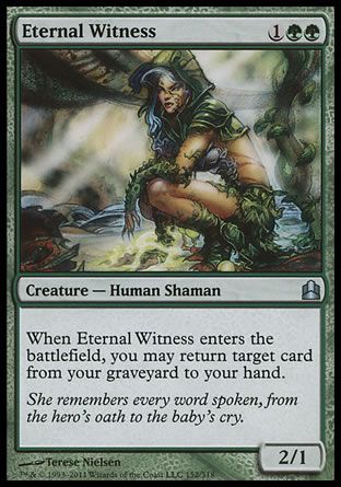 Eternal Witness (MTG Commander) Trading Card