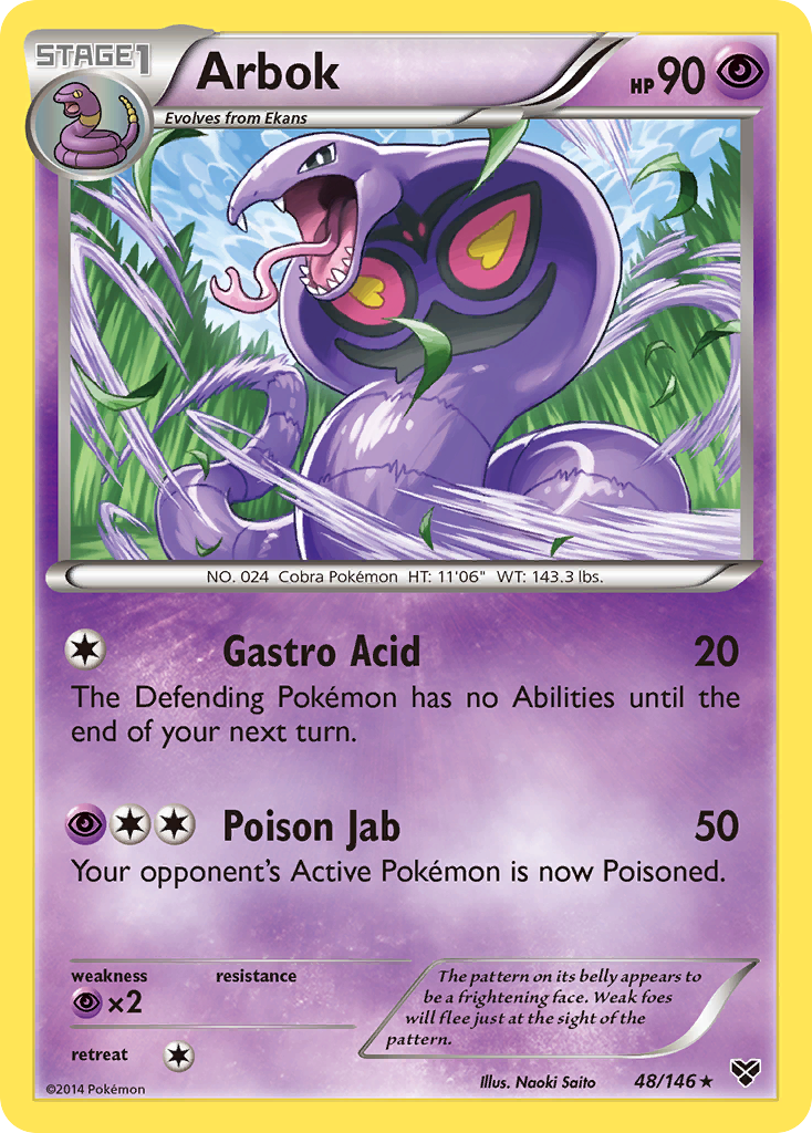 Arbok (48/146) - XY Pokémon Card