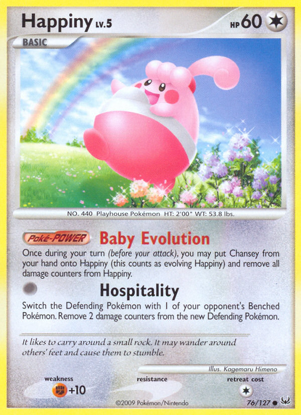 Happiny (76/127) - Platinum Pokémon Card