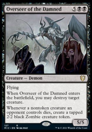 Overseer of the Damned (Innistrad Midnight Hunt Commander Decks) Trading Card