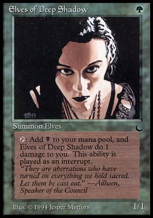 Elves of Deep Shadow (The Dark) Trading Card