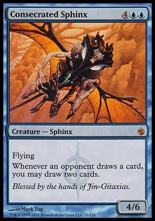 Consecrated Sphinx (Mirrodin Besieged) Trading Card