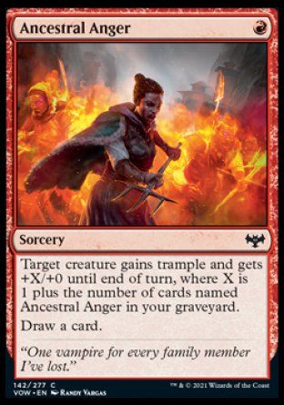 Ancestral Anger (Innistrad: Crimson Vow) Trading Card