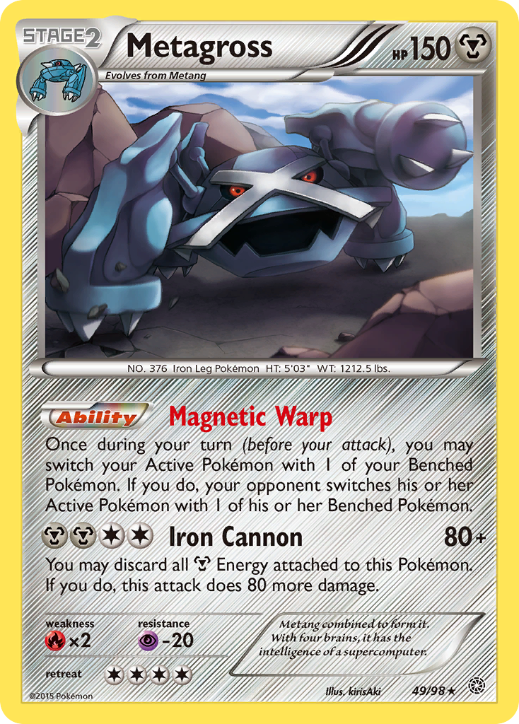 Metagross (49/98) - Ancient Origins Pokémon Card