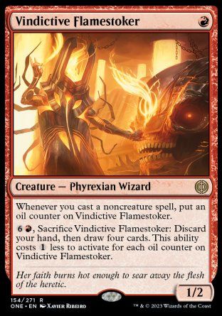 Vindictive Flamestoker (Phyrexia: All Will Be One) Trading Card