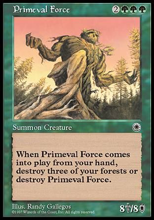 Primeval Force (Portal) Trading Card