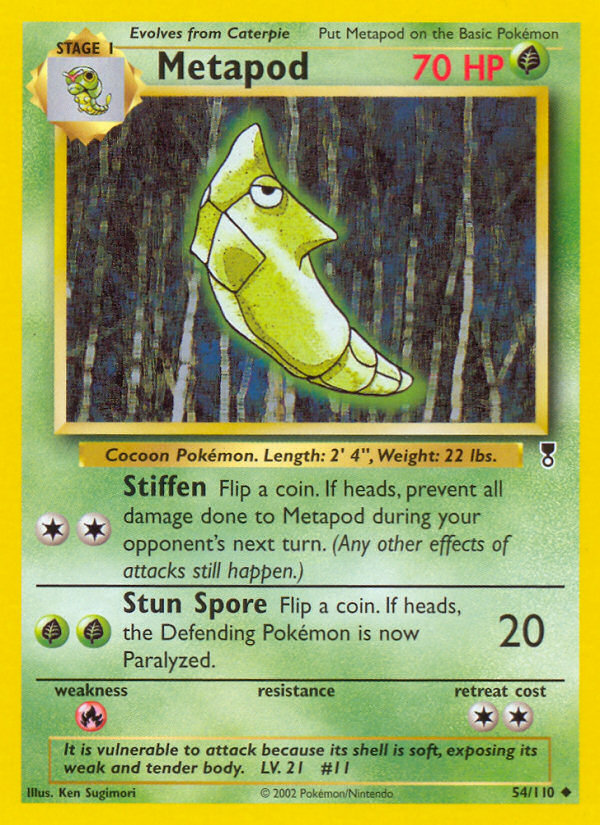 Metapod (54/110) - Legendary Collection Pokémon Card