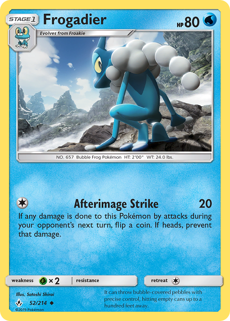 Frogadier (52/214) - Unbroken Bonds Pokémon Card