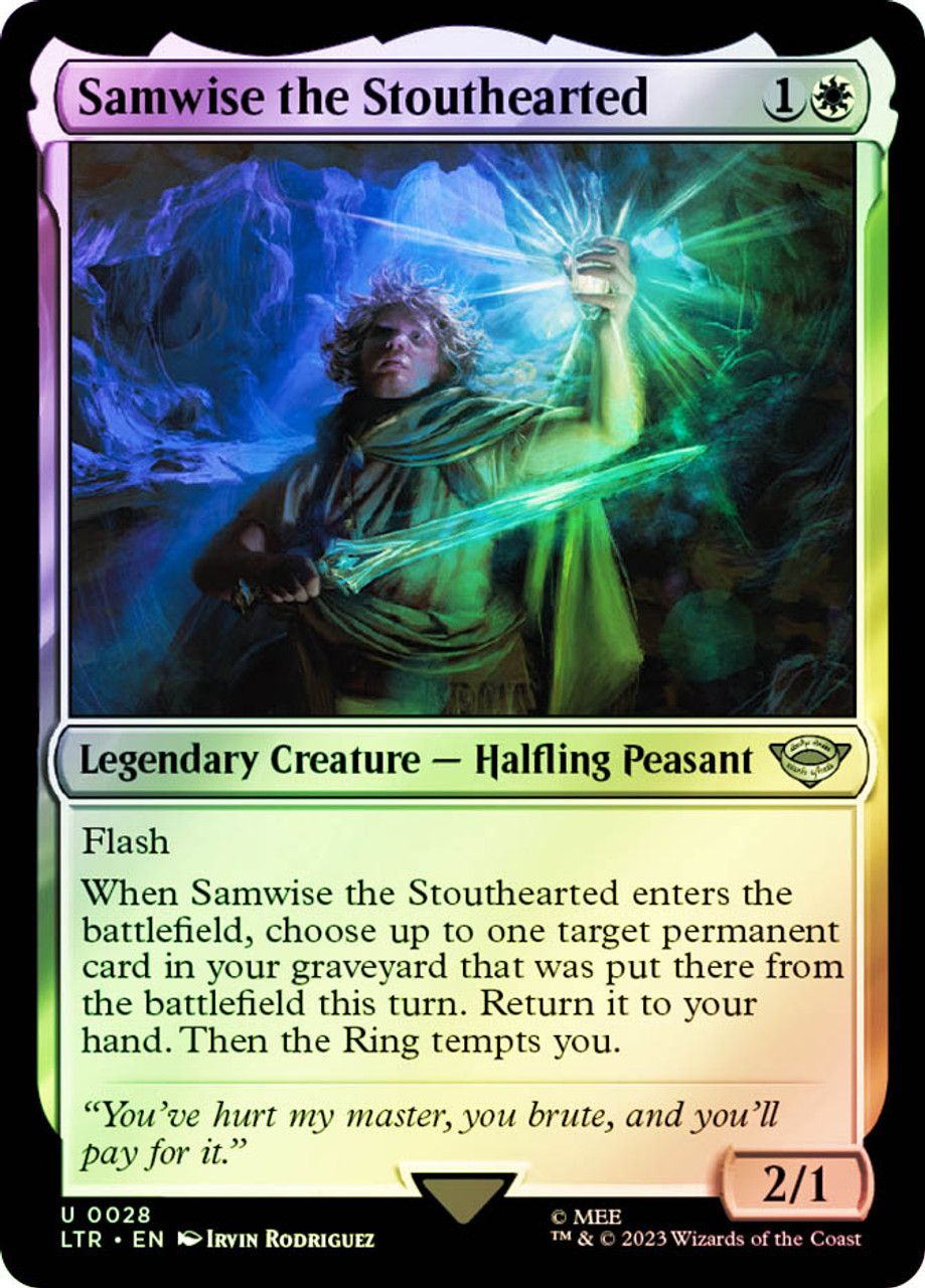 Samwise the Stouthearted (The Lord of the Rings - Foil) Trading Card