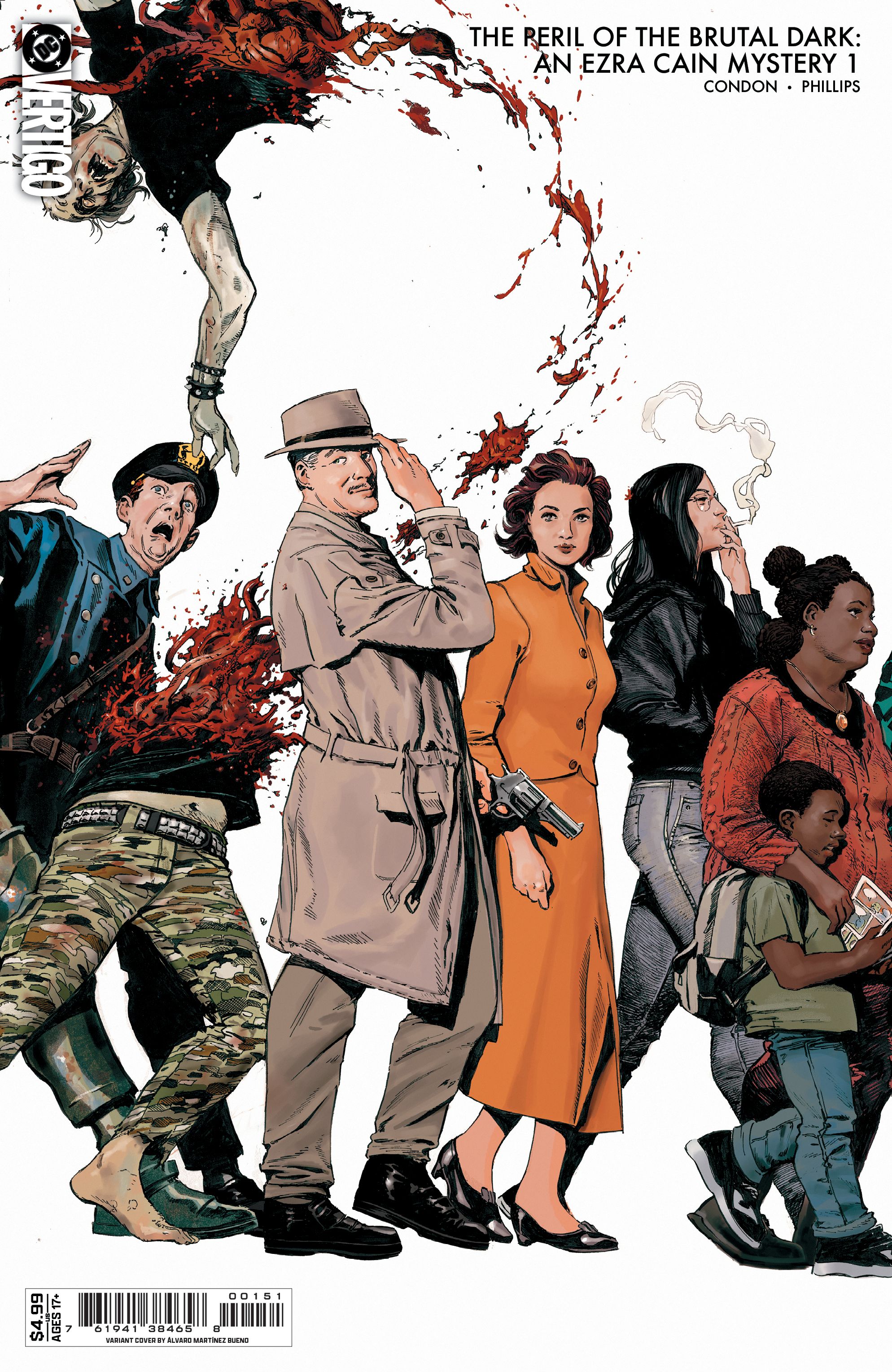 The Peril of the Brutal Dark: An Ezra Cain Mystery #1 (Cvr E Alvaro Martinez Bueno Connecting Card Stock Variant) Comic