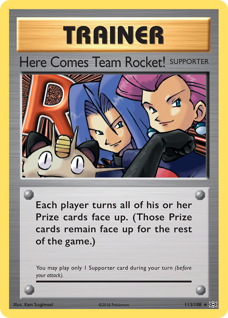 Here Comes Team Rocket! (113/108) - Evolutions Pokémon Card