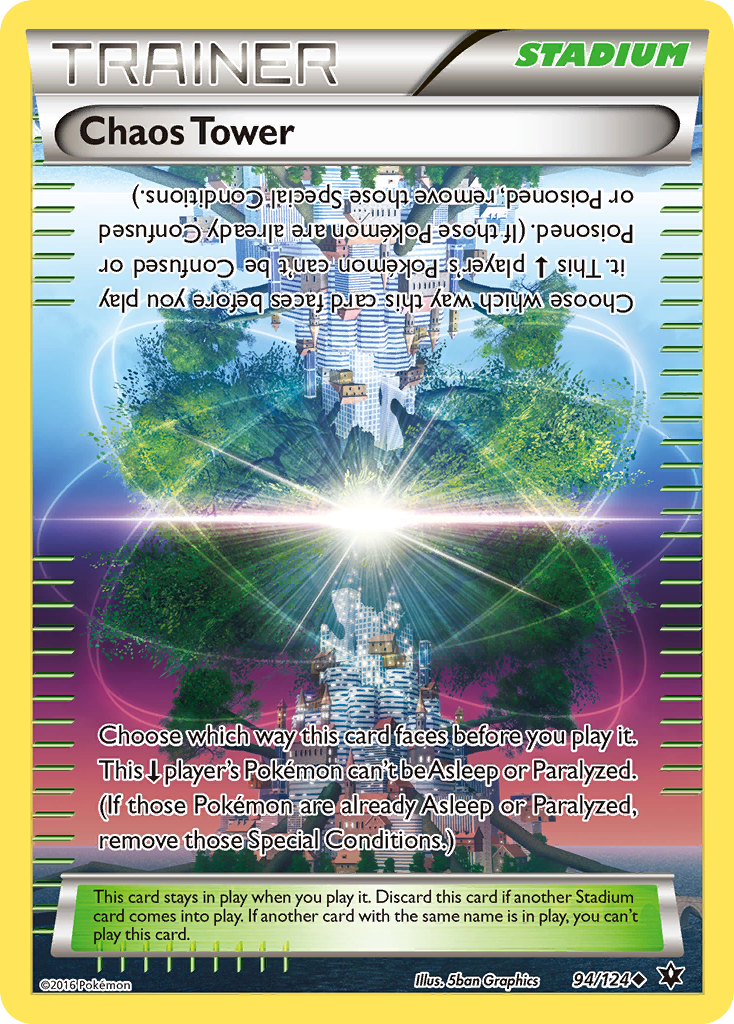 Chaos Tower (Trainer: Stadium) (94/124) - Fates Collide Pokémon Card