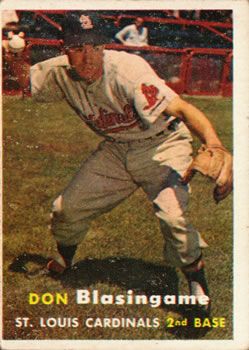 Don Blasingame 1957 Topps #47 Sports Card