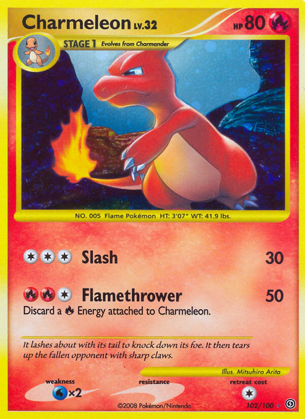 Charmeleon (102/100) - Stormfront Pokémon Card