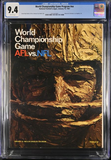 Super Bowl I Game Program #1