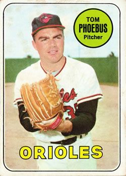 Tom Phoebus 1969 Topps #185 Sports Card