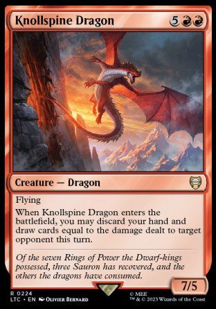 Knollspine Dragon (The Lord of the Rings Commander Decks) Trading Card