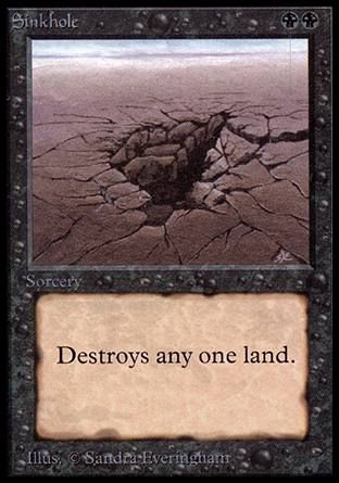 Sinkhole (Alpha) Trading Card